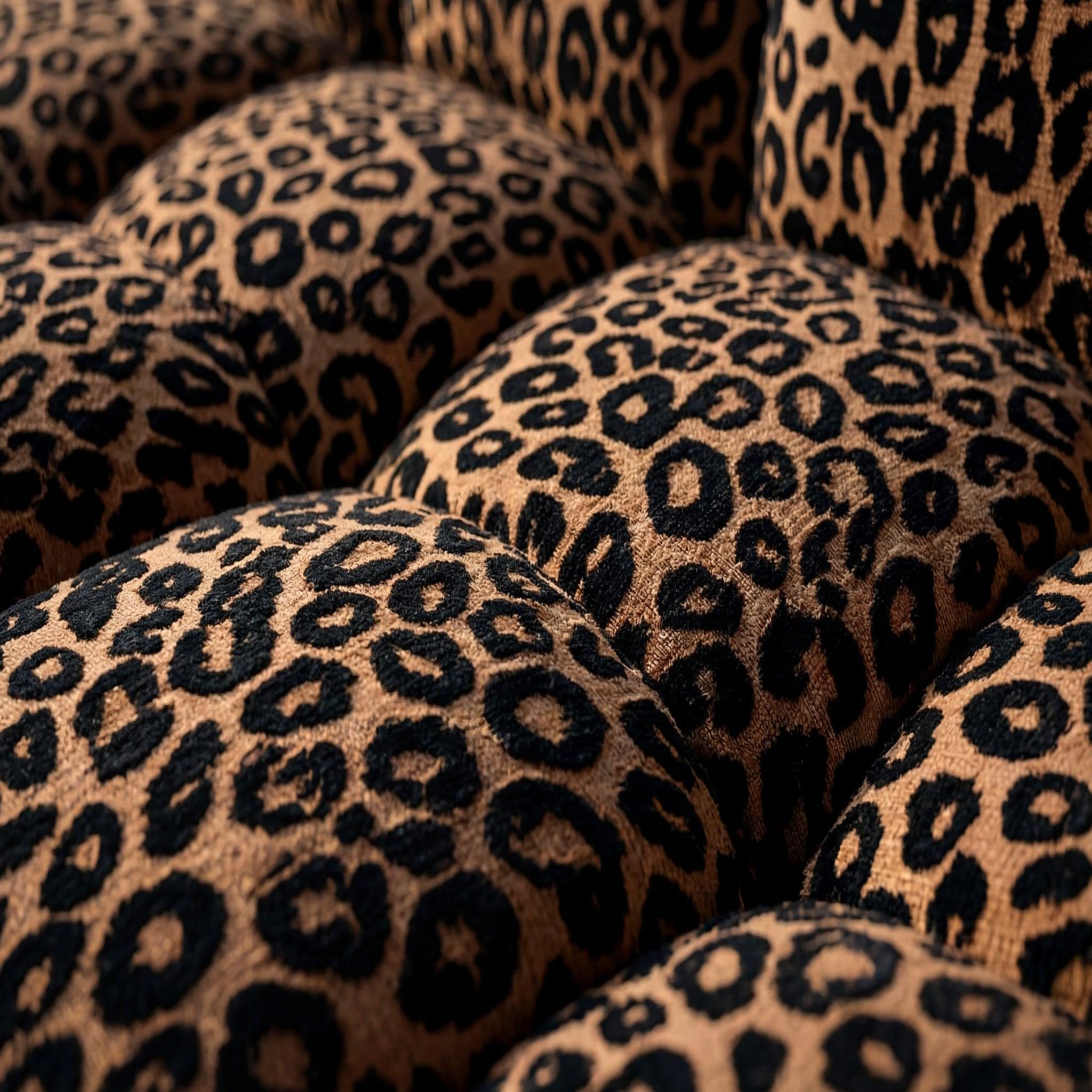 Voir la diapositive 5 : CASANOVA PARIS Alexia - canapé d'angle tissu imprimé animalier 4 places