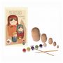 Voir la diapositive 1 : EGMONT TOYS Matrioshka en bois a peindre
