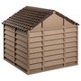 Voir la diapositive 5 : VIDAXL Niche pour chien Marron 86x84x82 cm Polypropylene