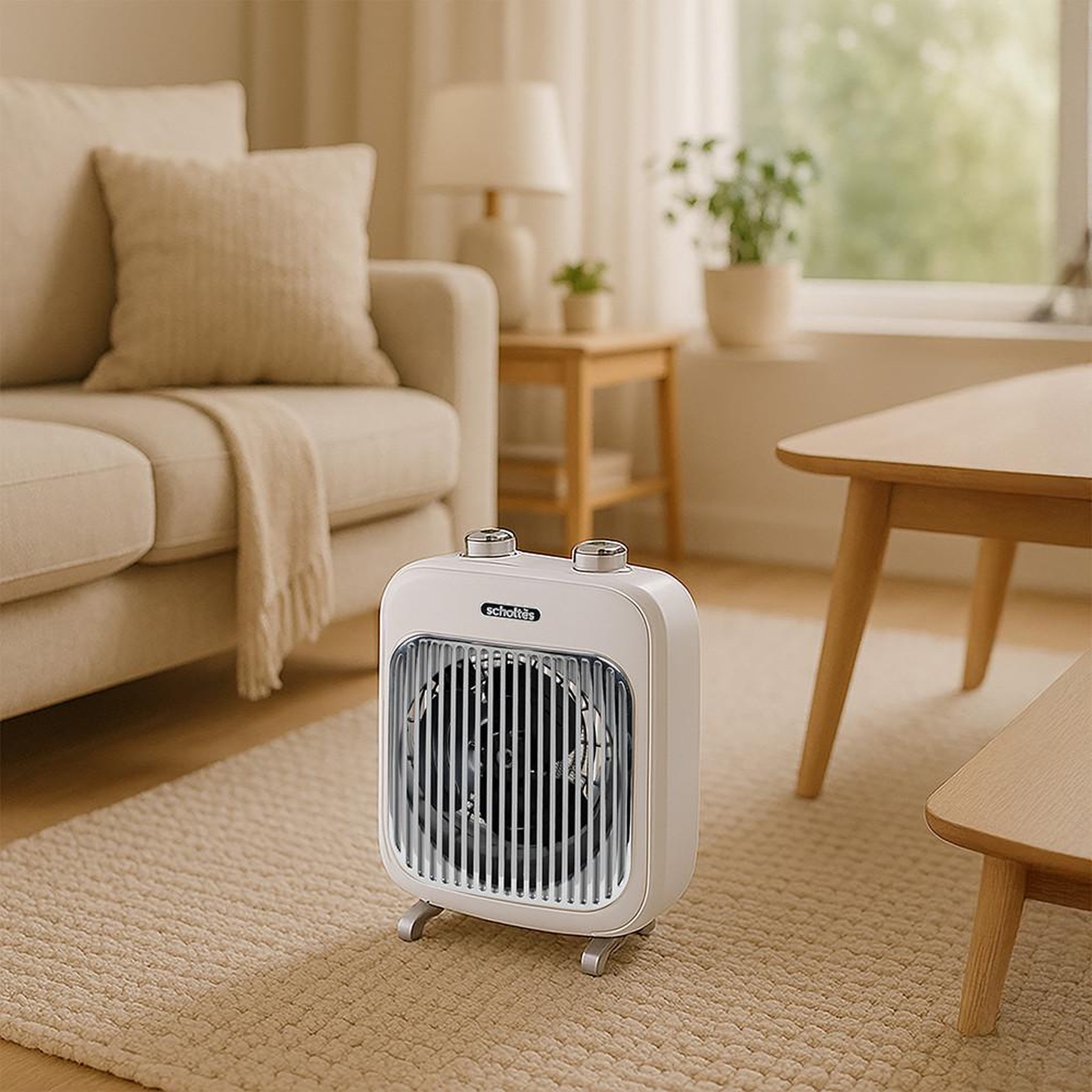 Voir la diapositive 4 : Scholtes Chauffage soufflant 2000w blanc - scsv500b