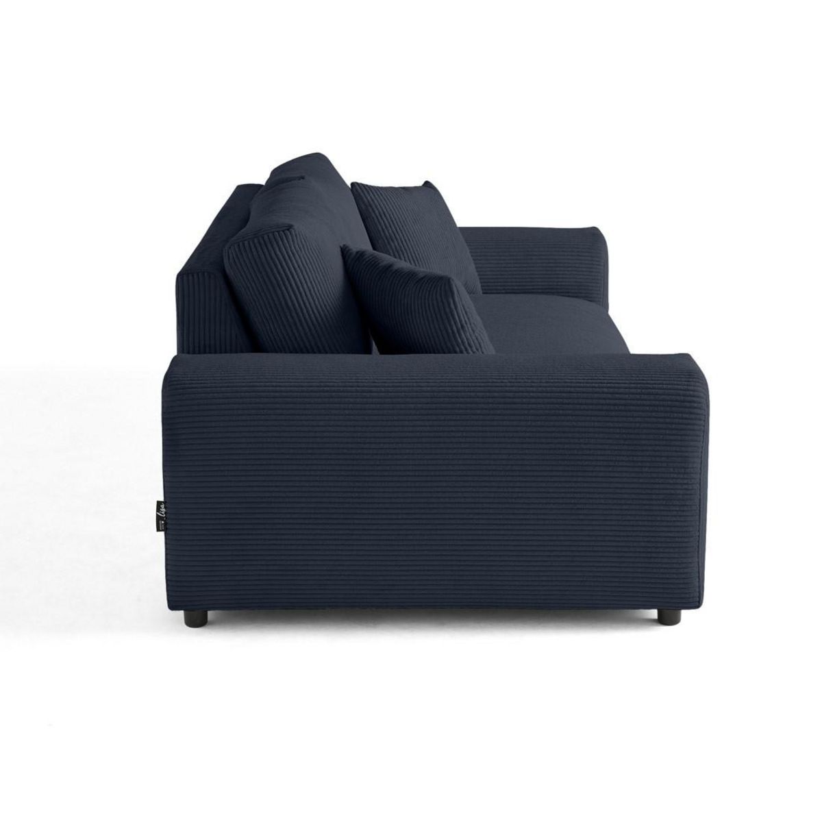 LISA DESIGN Garance - canapé droit 3 places - en velours côtelé
