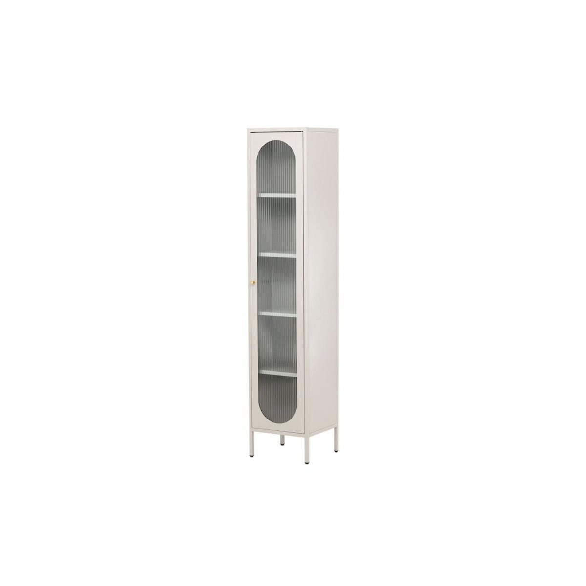 Paris Prix Vitrine Design en Métal  Cali  180cm Beige