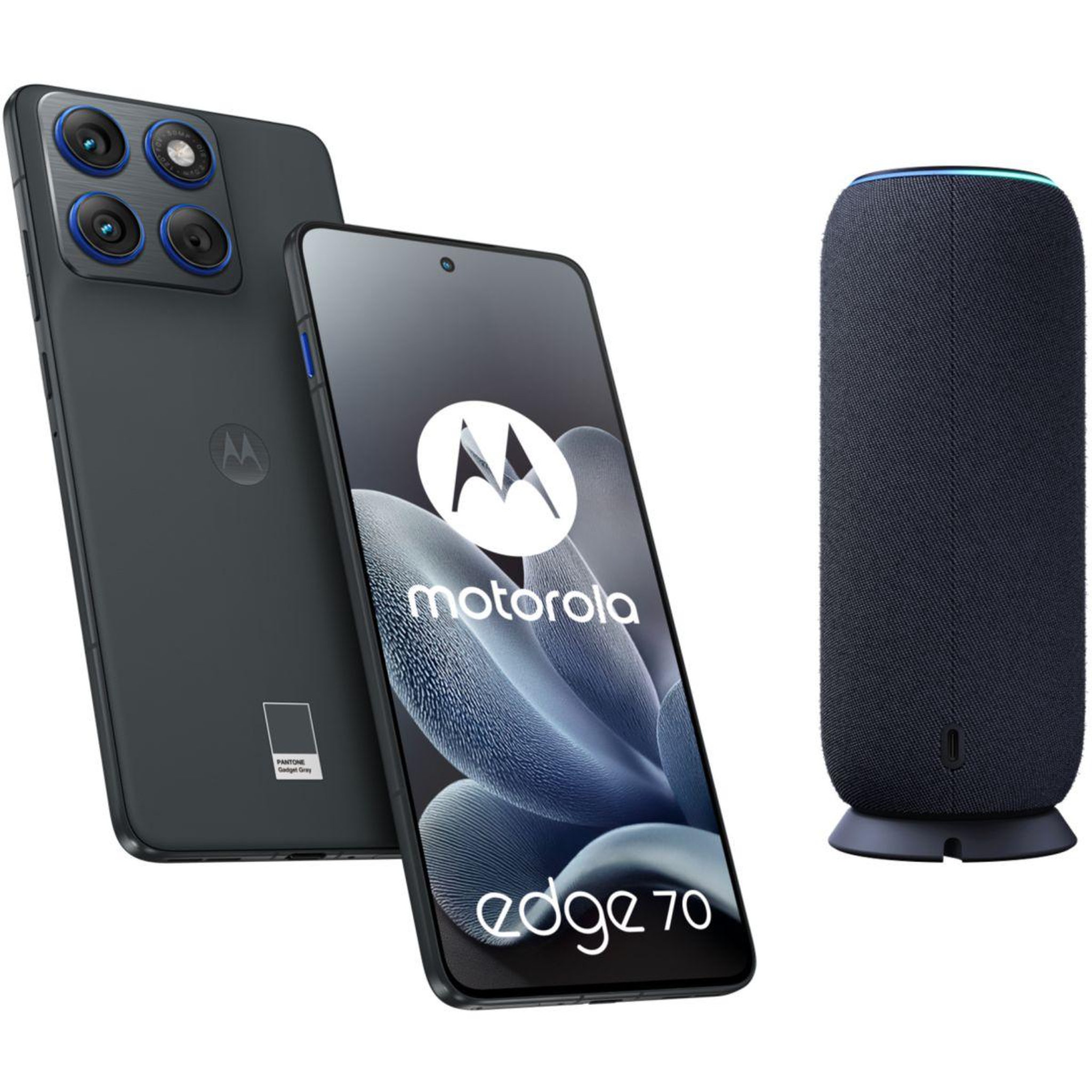MOTOROLA Smartphone pack edge70 5g 512go gris + enceinte sound flow