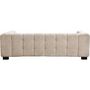 Voir la diapositive 4 : Habitat et Jardin Canapé droit design en tissu chenille 3 places  Foch  - Beige