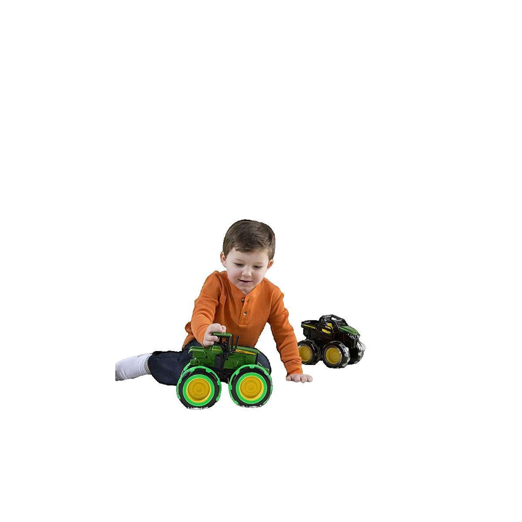 Voir la diapositive 3 : TOMY Tracteur Monster Treads Tomy vert et noir