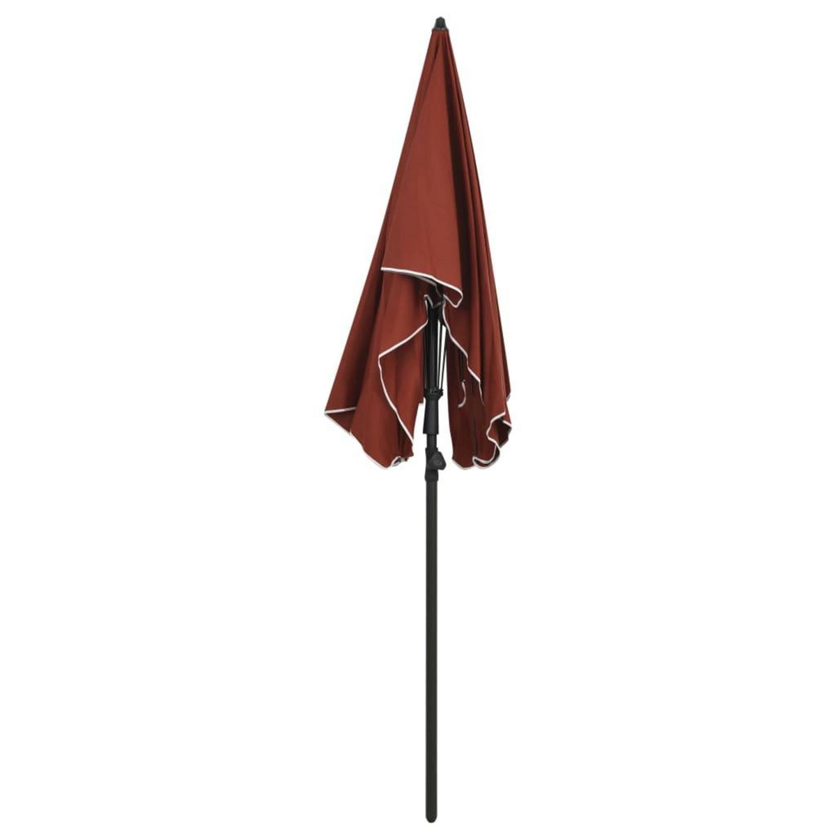 VIDAXL Parasol de jardin avec mat 200x130 cm terre cuite