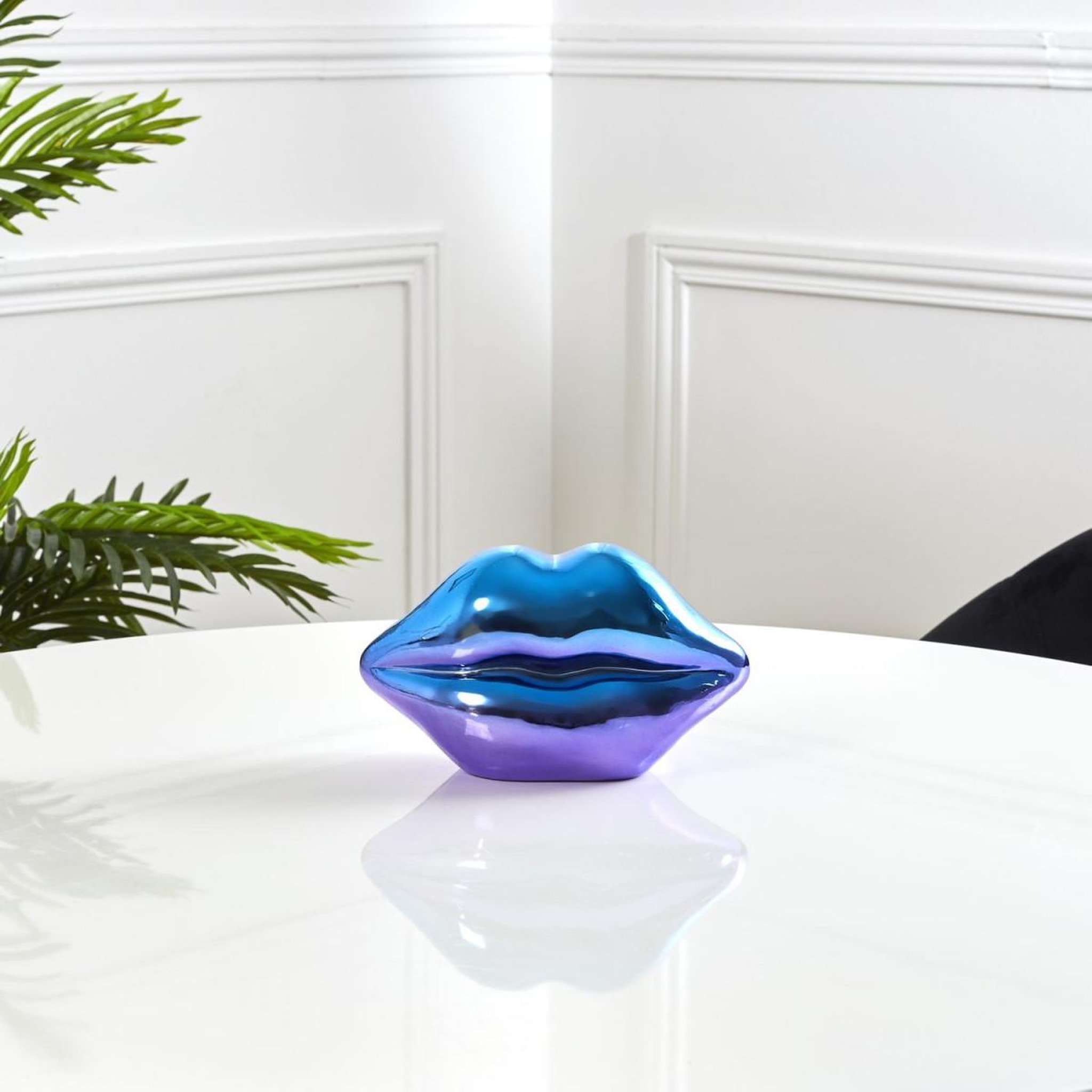 Voir la diapositive 4 : The Home Deco Factory Décoration à poser bouche  electroplate  19cm multicolore