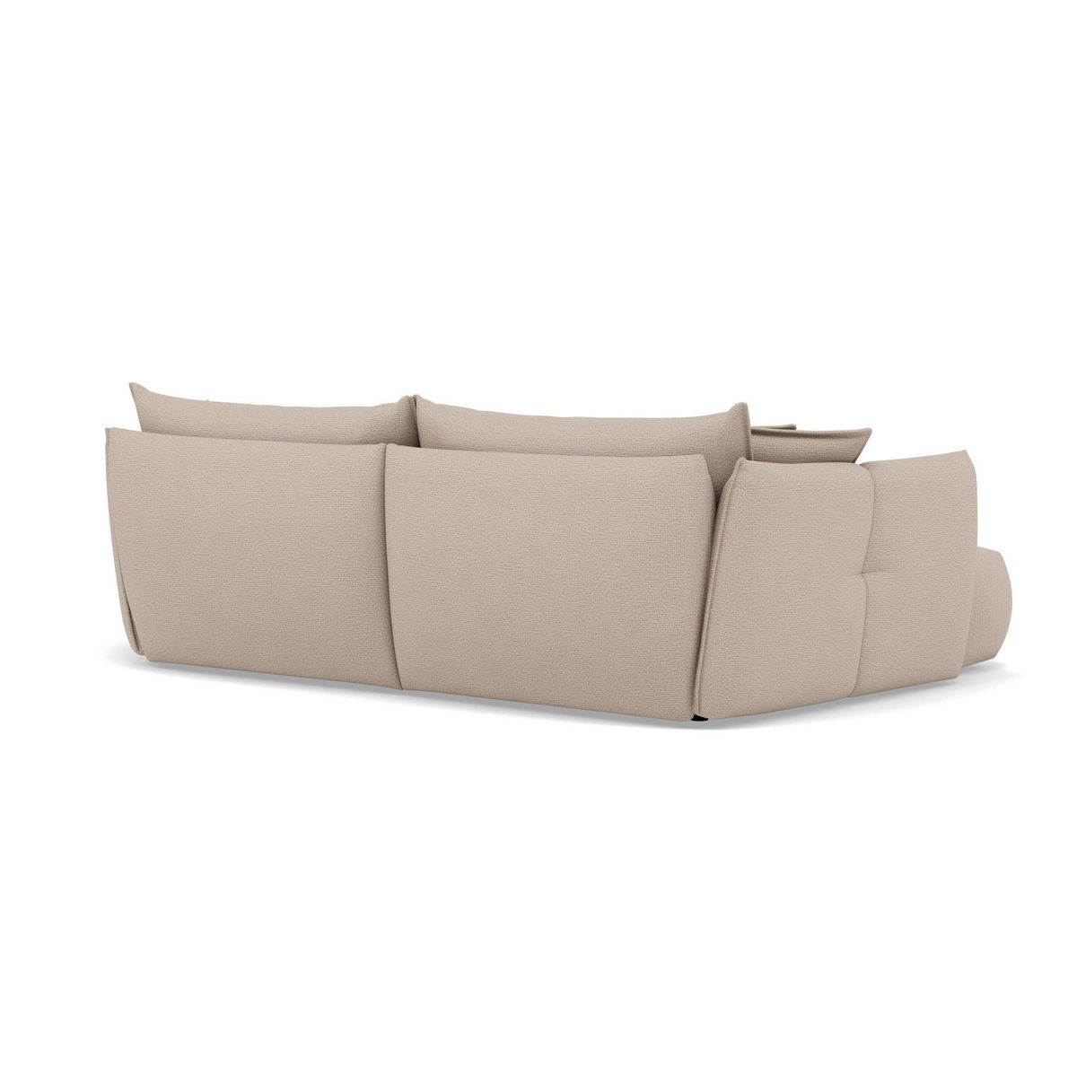 LISA DESIGN Cassiopee - canapé d'angle gauche 4 places en tissu texturé