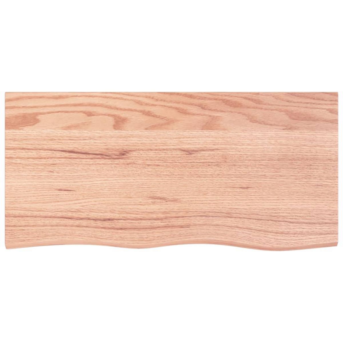 VIDAXL Comptoir de salle de bain marron 100x50x(2-4) cm bois traite