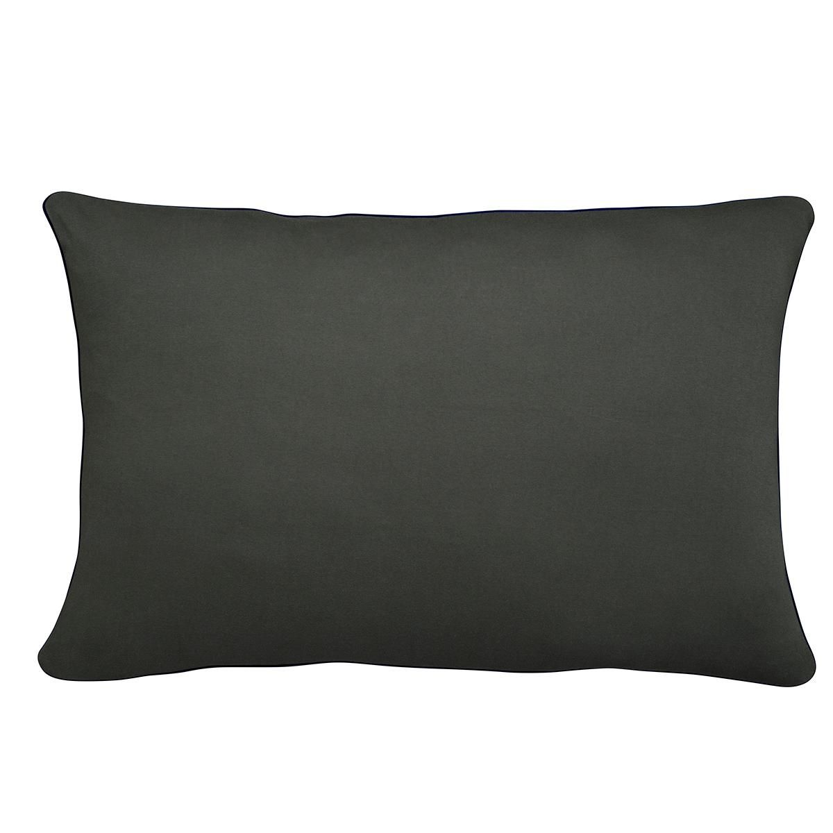 DODO Taie d'oreiller Confort Jersey Coloris Carbone