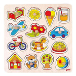 Goki GOKI Puzzle à encastrements Cheval à bascule