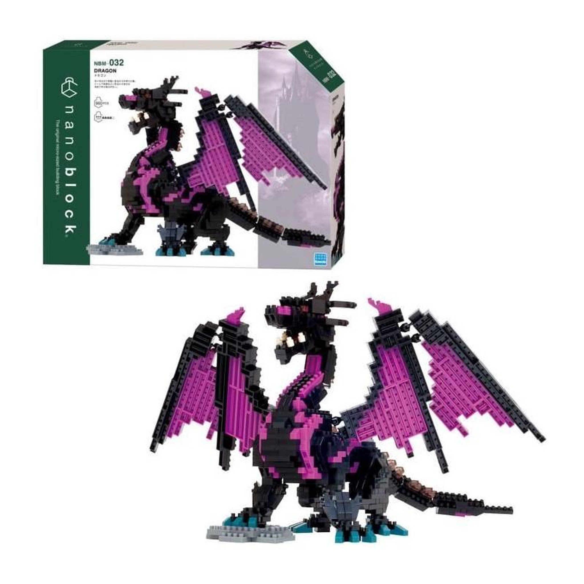Voir la diapositive 5 : BANDAI Figurine en briques - BANDAI - NANOBLOCK - Dragon Deluxe - 960 pcs