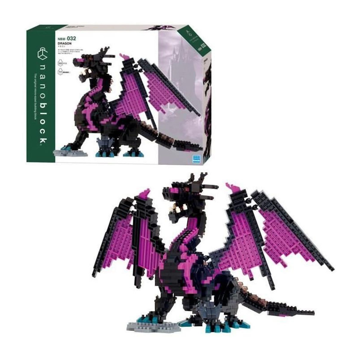 BANDAI Figurine en briques - BANDAI - NANOBLOCK - Dragon Deluxe - 960 pcs