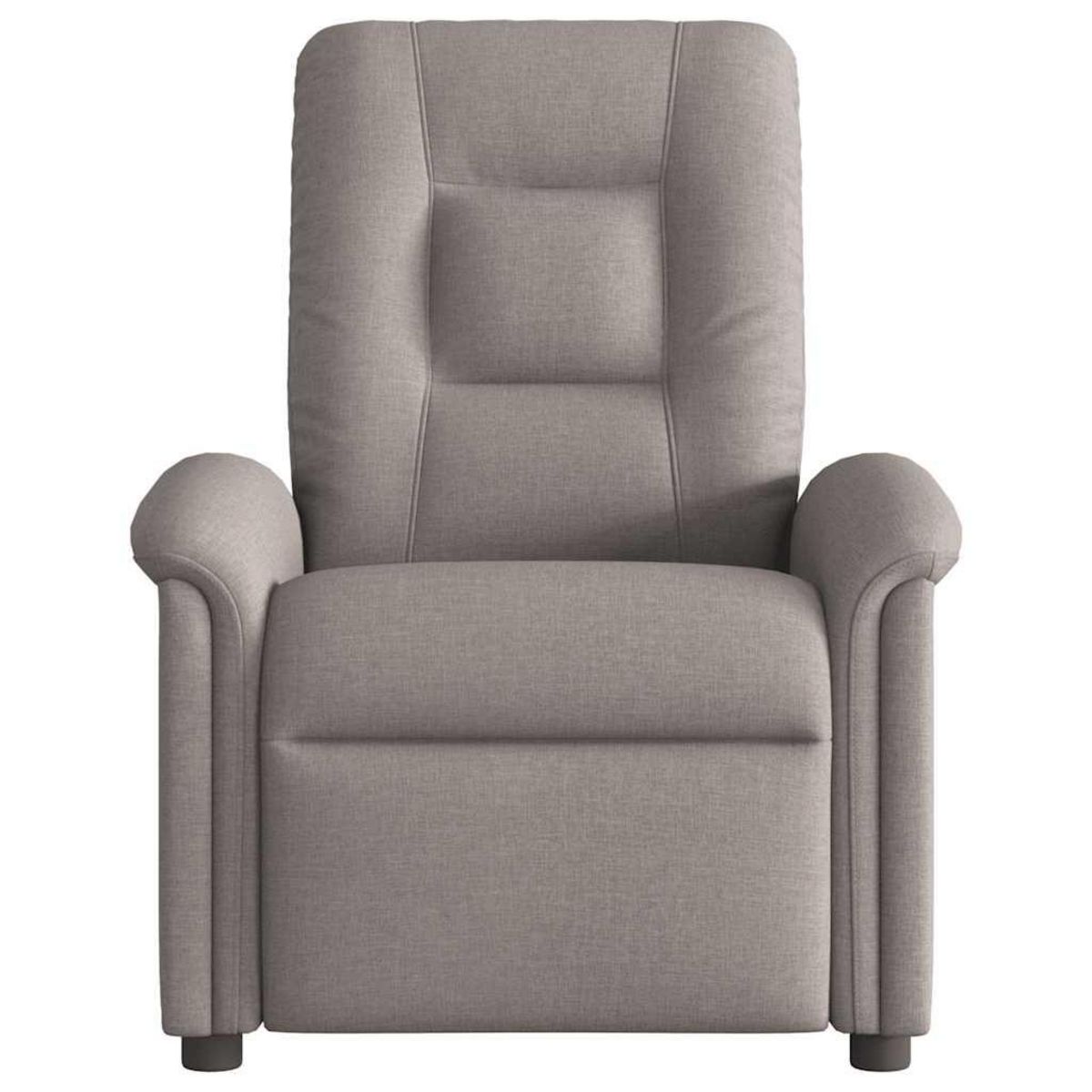 VIDAXL Fauteuil de massage inclinable Taupe Tissu
