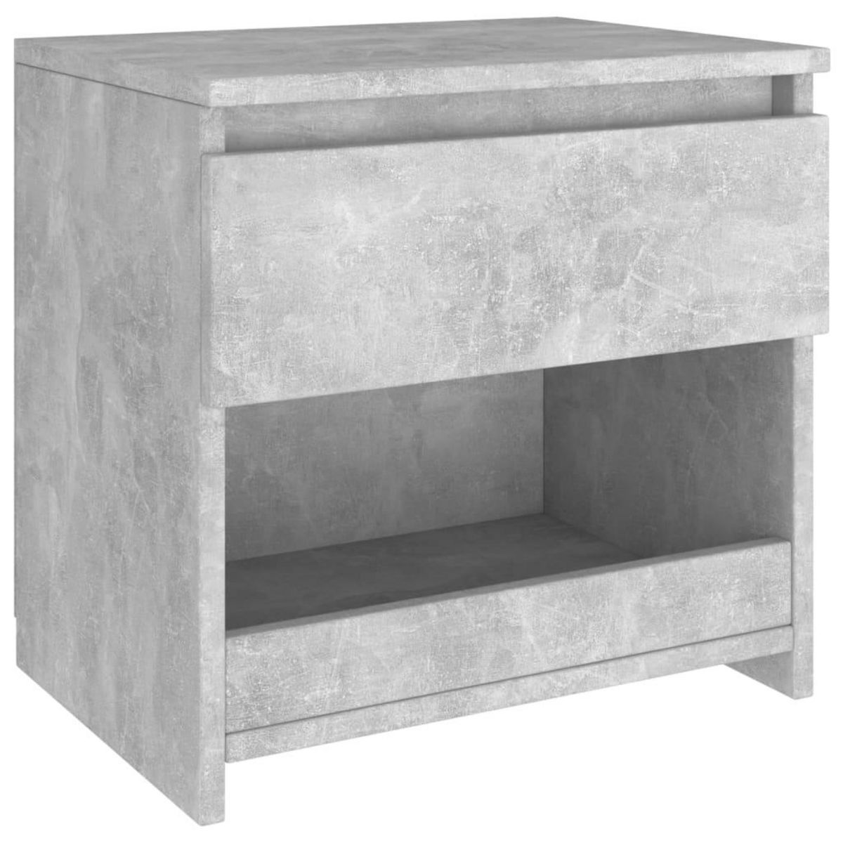 VIDAXL Table de chevet Gris beton 40x30x39 cm Agglomere