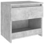 Voir la diapositive 2 : VIDAXL Table de chevet Gris beton 40x30x39 cm Agglomere