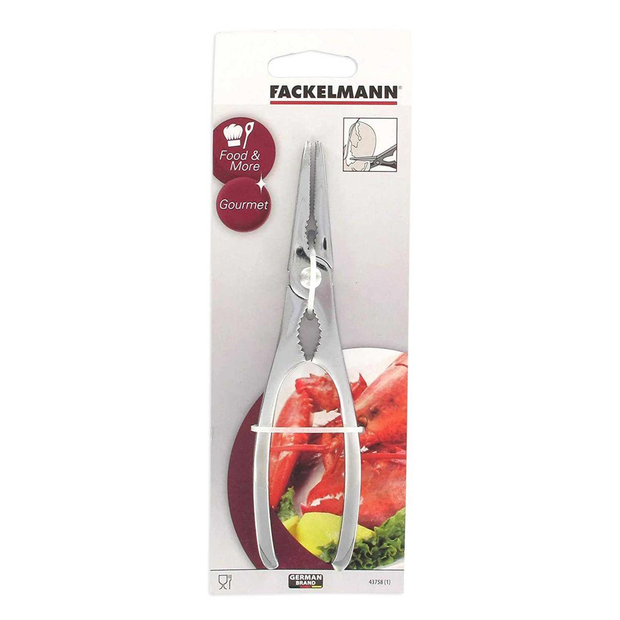 Voir la diapositive 5 : Fackelmann Pince à crustacés et à Homard 17 cm Fackelmann
