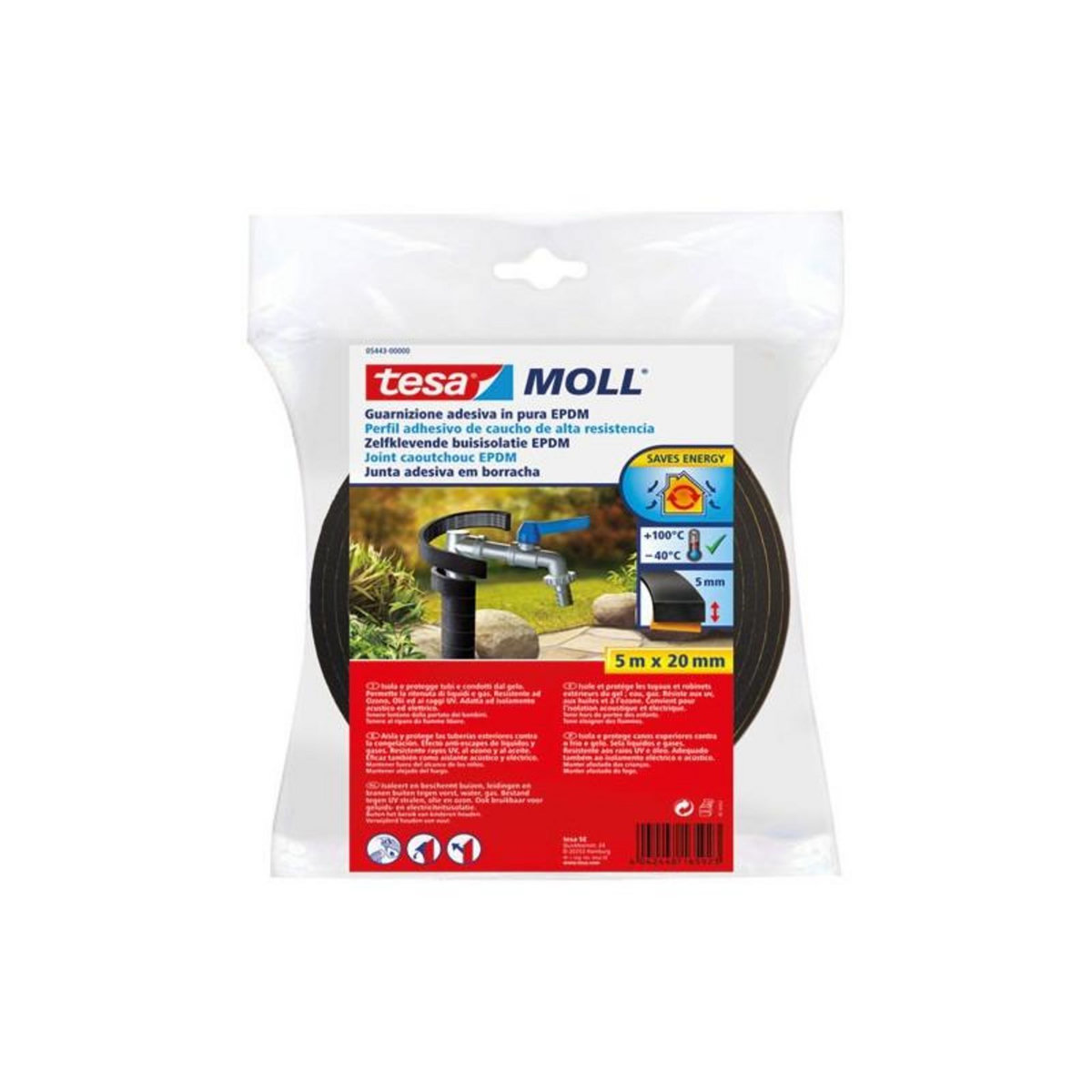 Tesa CALFEUTRER JOINT EXTERIEU.5X20M MARRON TESA - 05443-00000-01