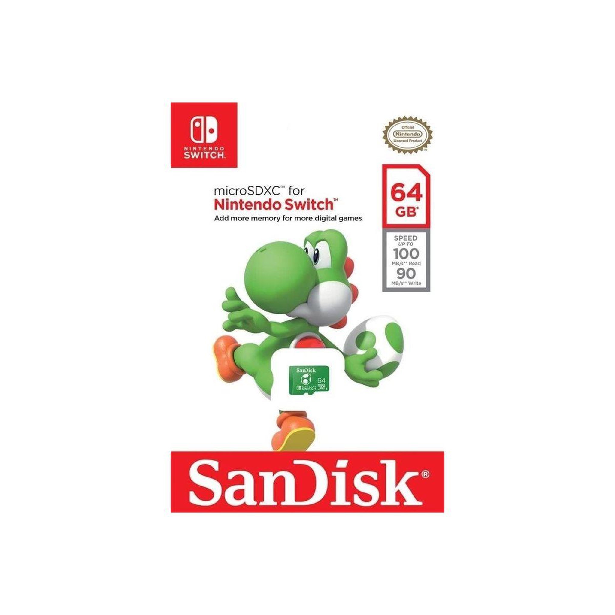 Voir la diapositive 2 : SANDISK Carte Micro SD SDXC 64GB SWITCH