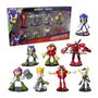 Voir la diapositive 2 : LANSAY SONIC - 8 FIGURINES ARTICULÉES - 7,5 CM (ASST)