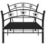 Voir la diapositive 3 : VIDAXL Cadre de lit sans matelas noir metal 90x200 cm