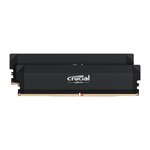 Crucial CRUCIAL Mémoire RAM DDR5 PRO - Overclocking Edition - Kit 64GB (2 x 32GO) - 6000 MT/s - CL40 - UDIMM - Noir