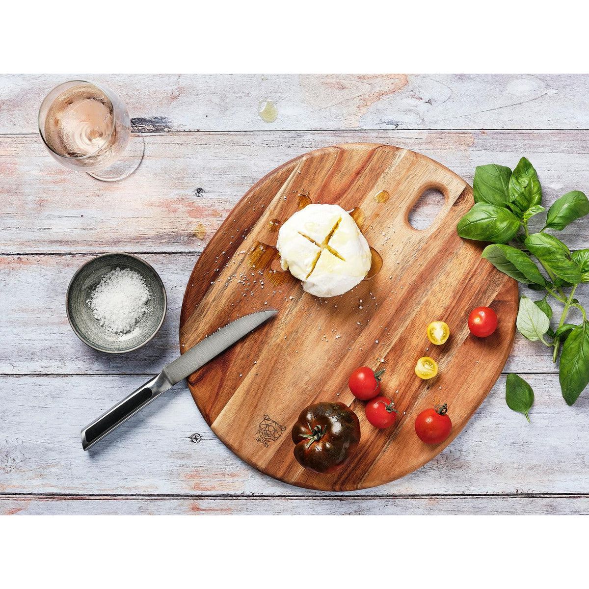 BJORN Planche à découper en bois d'acacia ELIN - Ø31cm