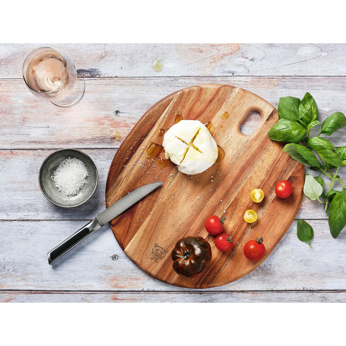 BJORN Planche à découper en bois d'acacia ELIN - Ø31cm