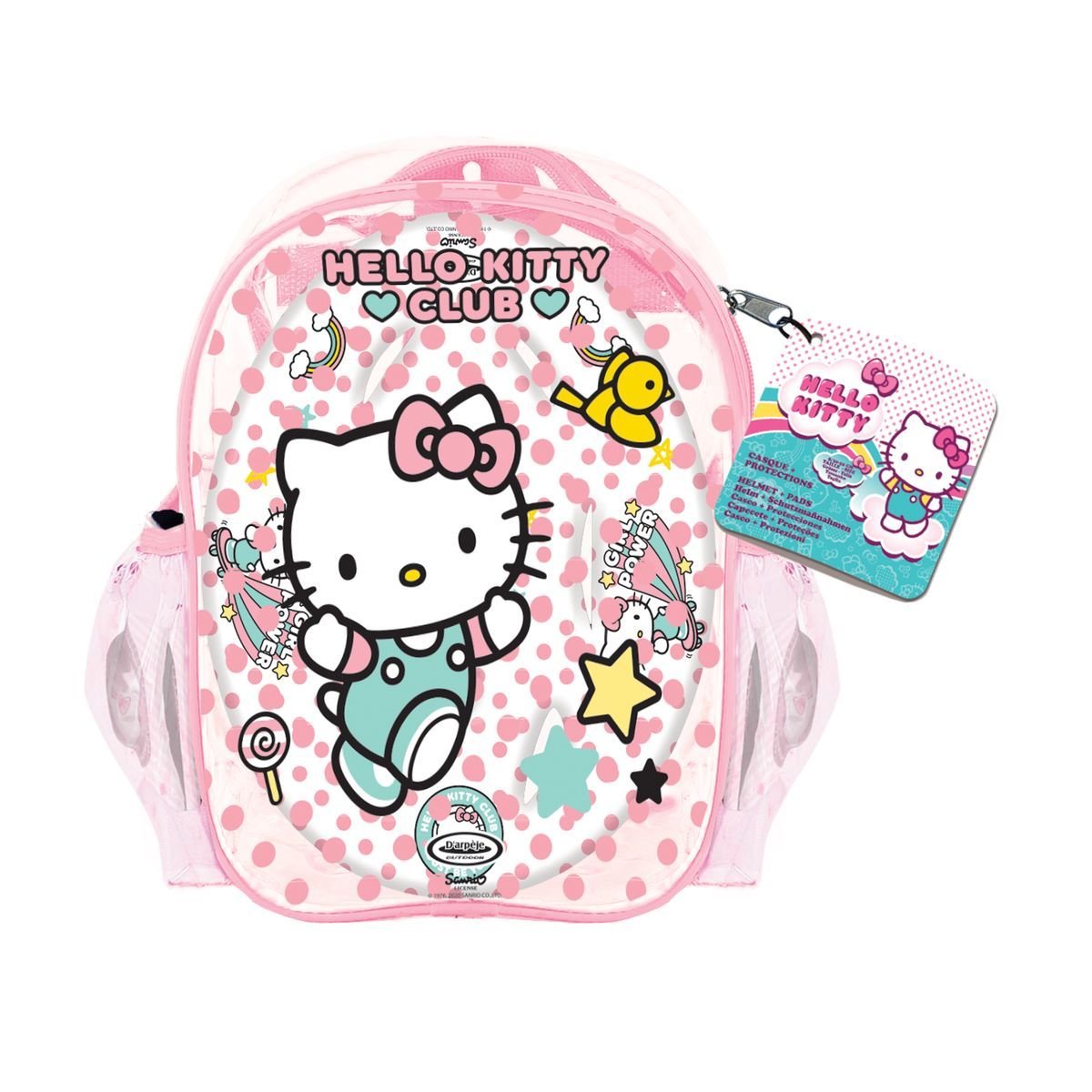 HELLO KITTY Set 2 protections + casque - Hello Kitty 