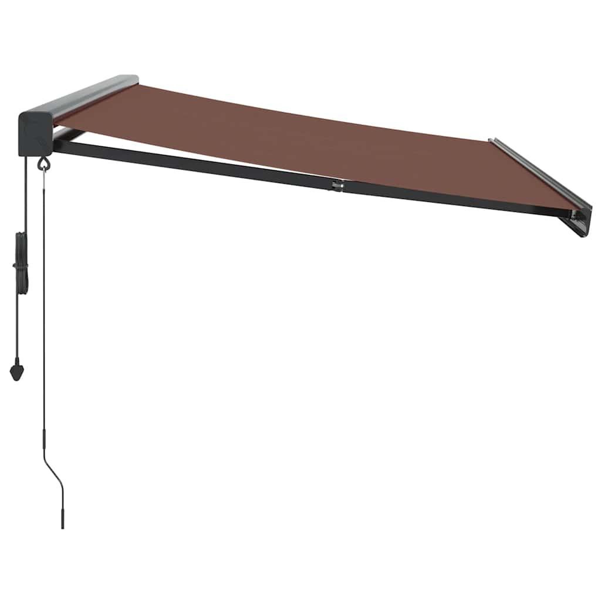 Voir la diapositive 4 : VIDAXL Auvent retractable automatique marron 350x250 cm