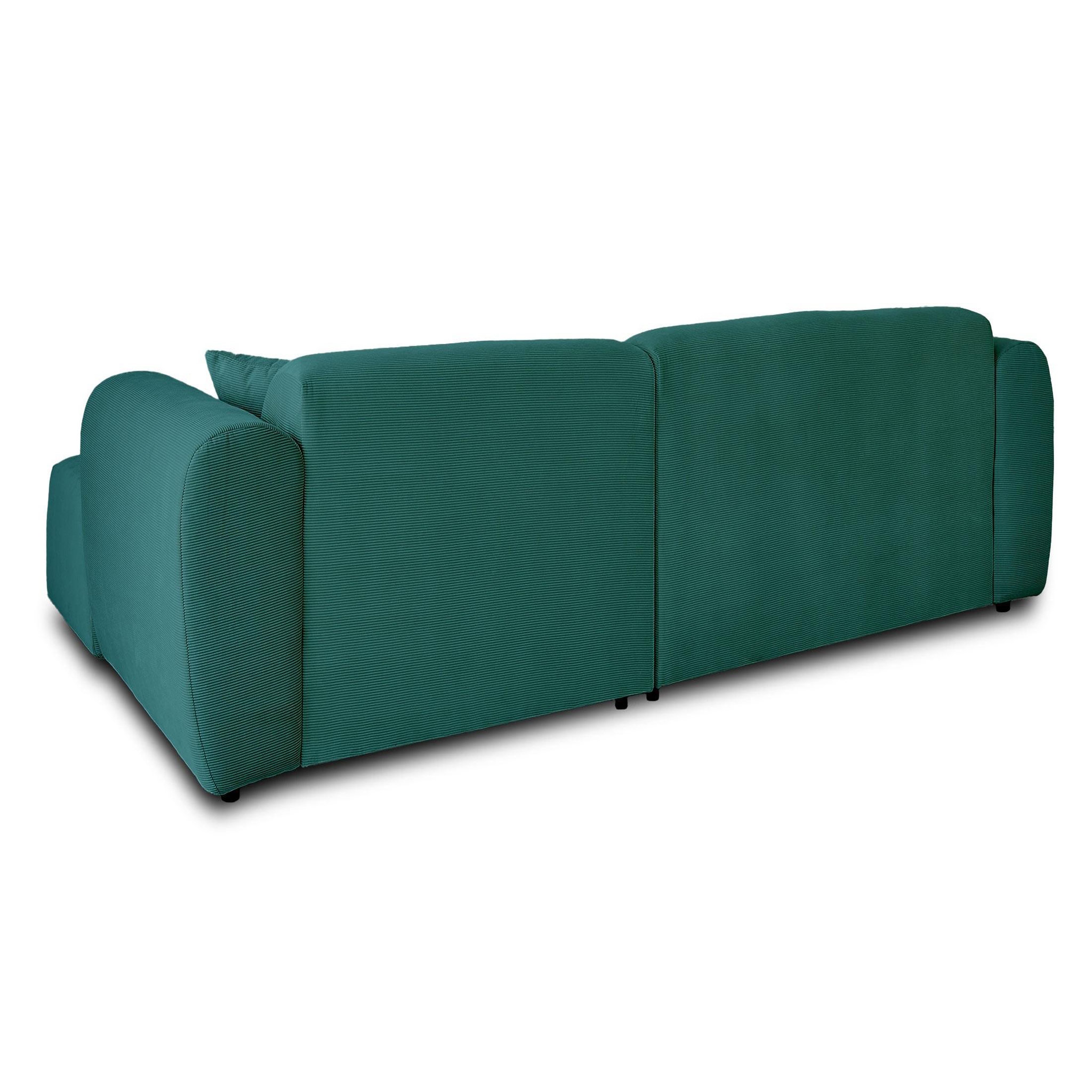 Voir la diapositive 6 : LISA DESIGN Aumance - canapé d'angle droit 4 places - en velours côtelé