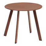 HESPERIDE Table basse de jardin ronde SAONA. Coloris disponibles : Orange, Vert, Marron