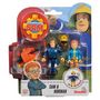 Voir la diapositive 3 : SMOBY Lot de 2 figurines articulées 7.5cm thème Sam le Pompier