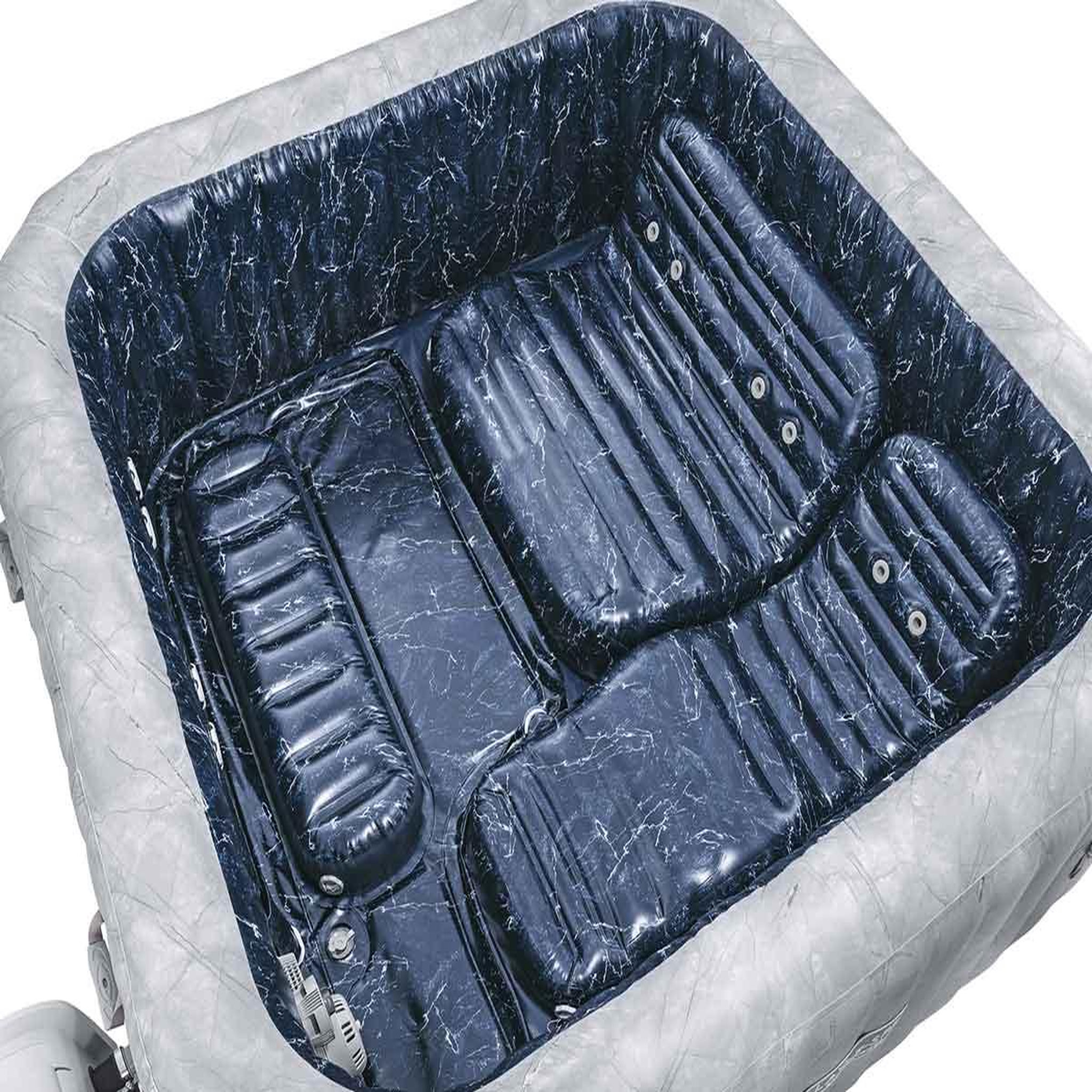 Voir la diapositive 3 : BESTWAY Spa gonflable Lay-Z-Spa San Francisco carré Hydrojet 5/7 places - Bestway