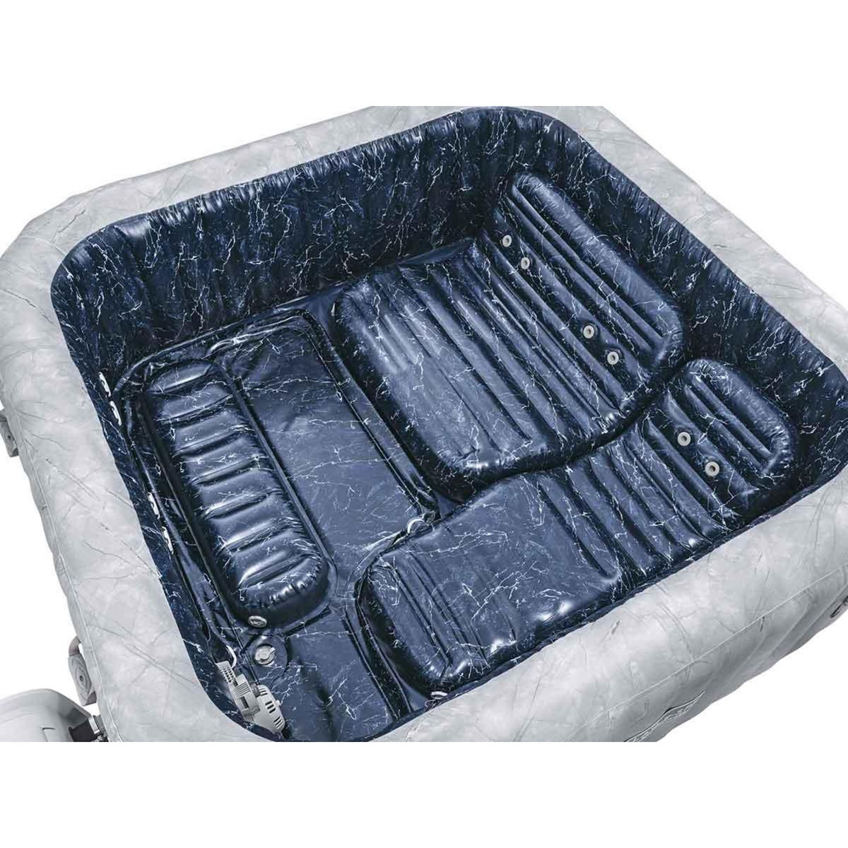 BESTWAY Spa gonflable Lay-Z-Spa San Francisco carré Hydrojet 5/7 places - Bestway