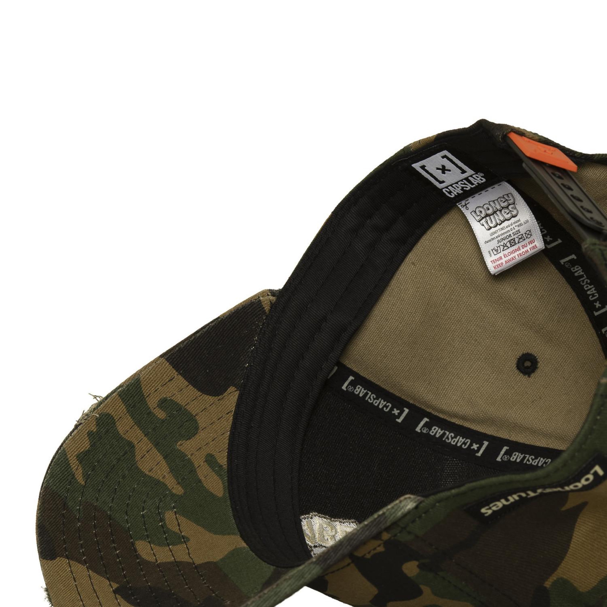 Voir la diapositive 6 : CAPSLAB Casquette trucker premium broderie effet usé looney tunes despicable