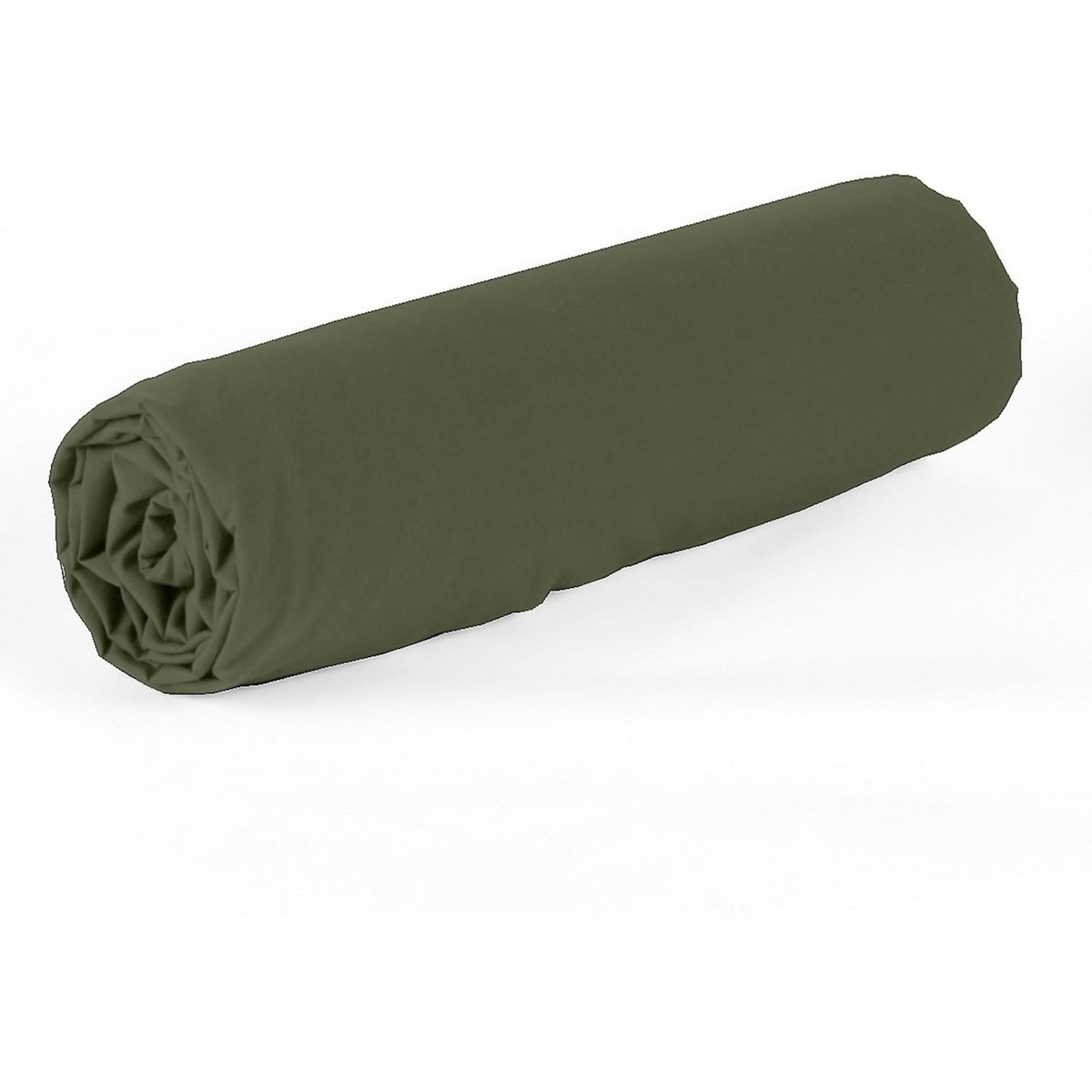 Home collection Drap housse percale de coton - kaki