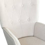 Voir la diapositive 2 : Paris Prix Fauteuil Scandinave en Bouclette Lainée  Carla  100cm Crème