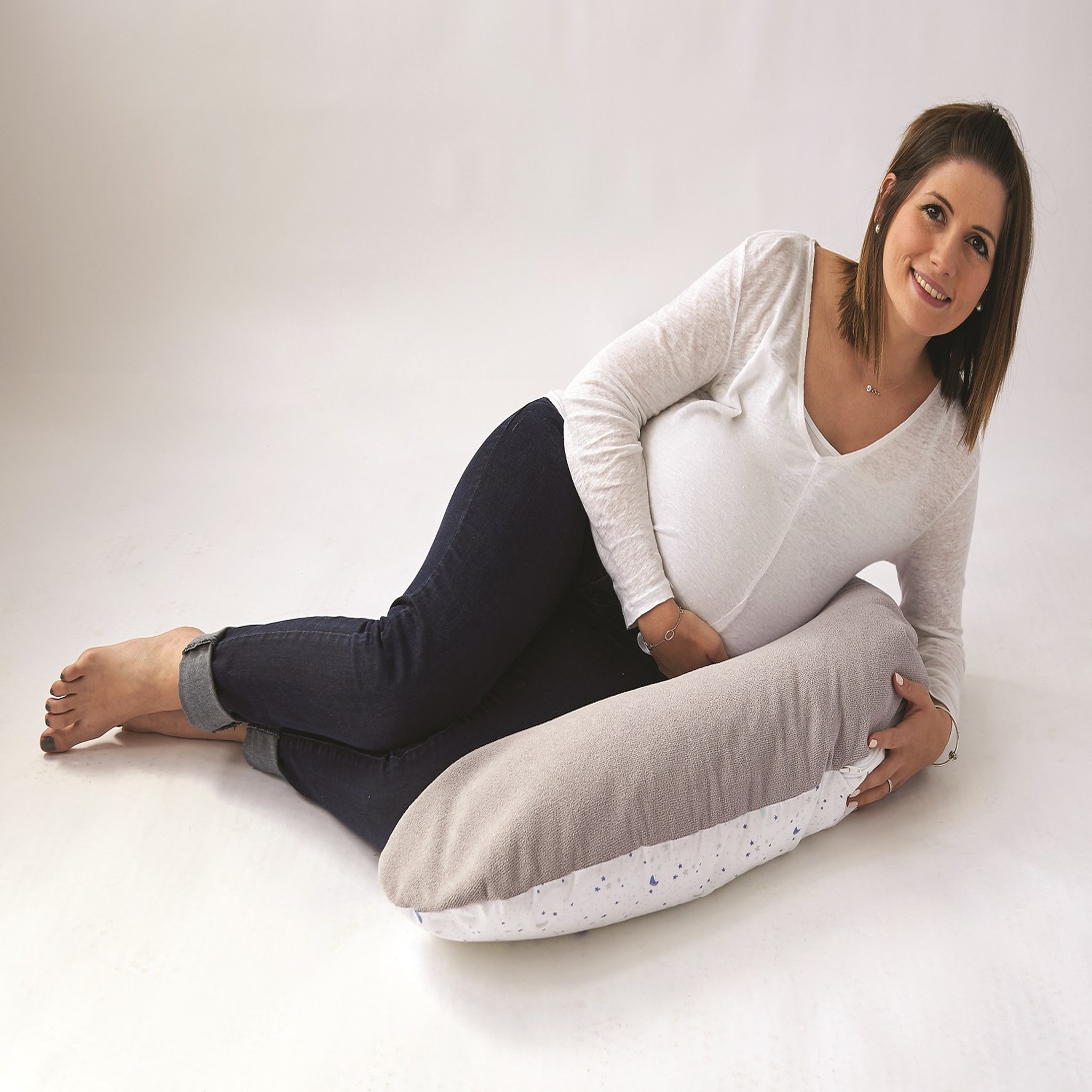 Voir la diapositive 4 : TINEO Coussin de maternité évolutif Multirelax - éponge microfibre