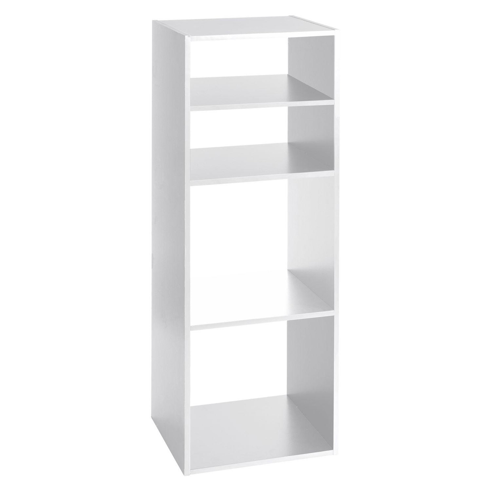ATMOSPHERA Etagère rectangulaire 4 cases mix. Coloris disponibles : Blanc, Gris