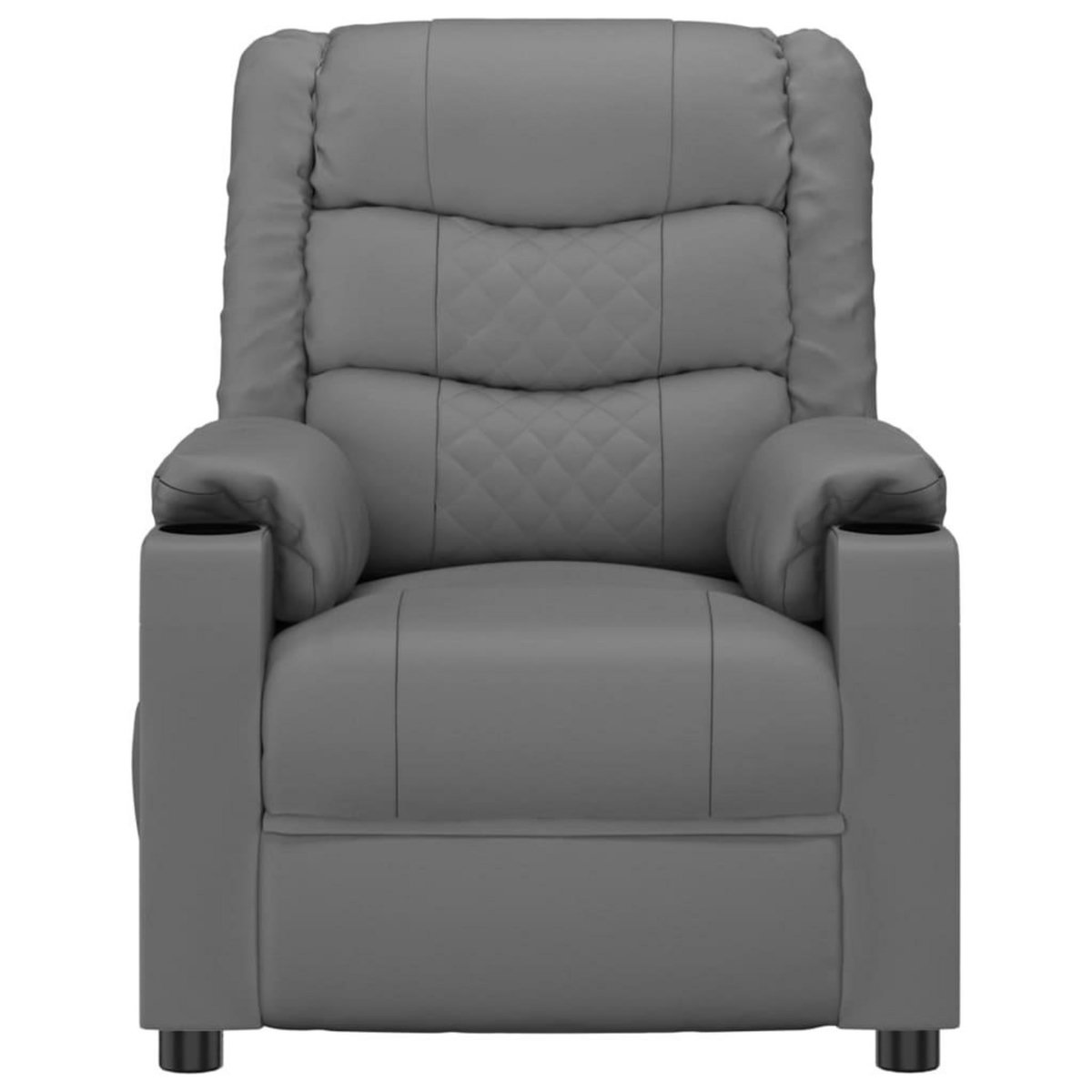 VIDAXL Fauteuil inclinable Gris Similicuir