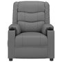 Voir la diapositive 3 : VIDAXL Fauteuil inclinable Gris Similicuir