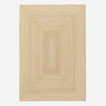 SWEEEK Tapis intérieur PADMA rectangulaire jute, naturel, différentes tailles, tissé plat. Coloris disponibles : Beige