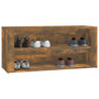 Voir la diapositive 4 : VIDAXL Etagere a chaussures Chene fume 100x35x45 cm Bois d'ingenierie