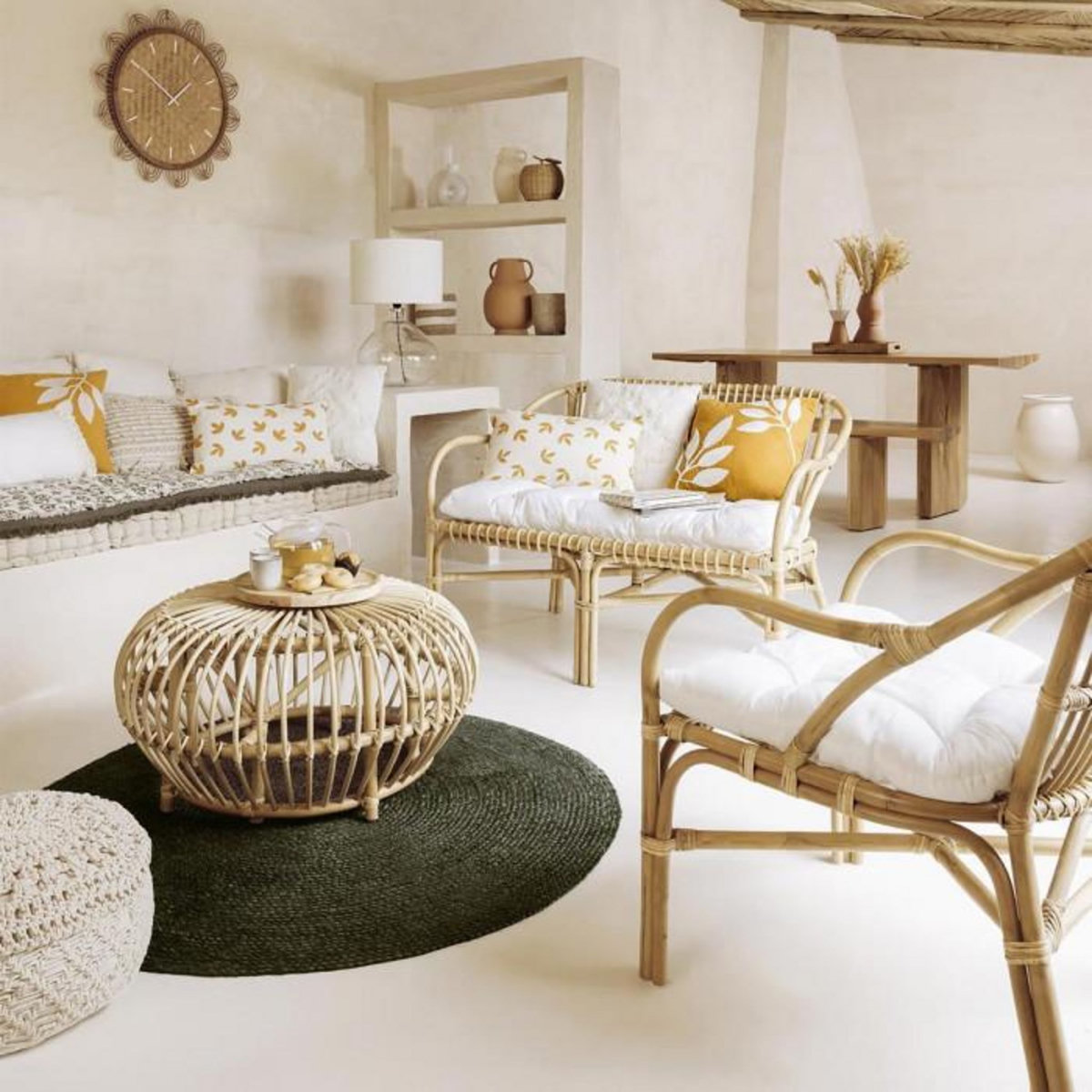 ATMOSPHERA Pomme Déco à Poser  Lour  23cm Beige