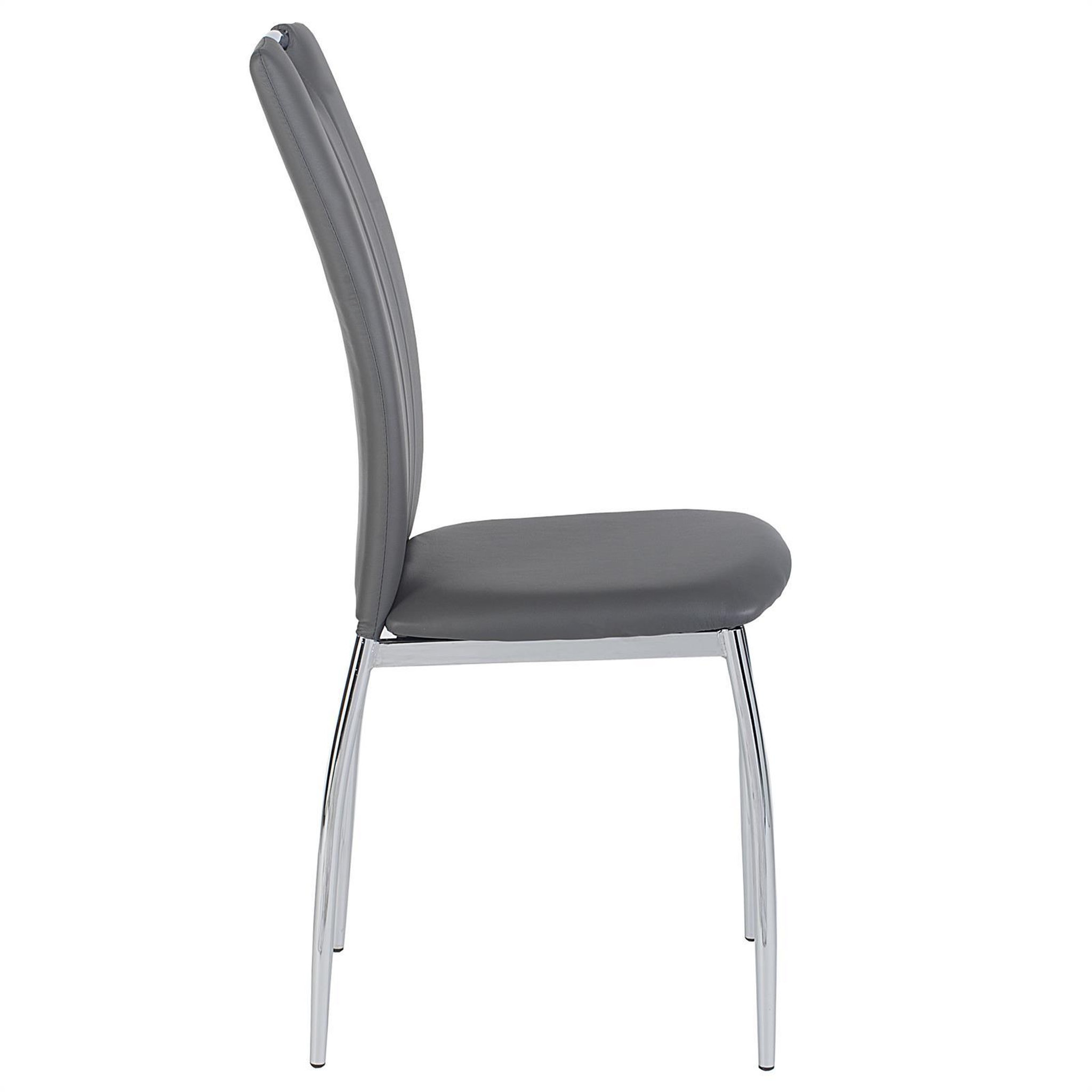Voir la diapositive 2 : IDIMEX Lot de 4 chaises apollo, en synthétique