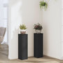 Voir la diapositive 1 : VIDAXL Supports pour plantes 2 pcs noir 17x17x60 cm bois d'ingenierie