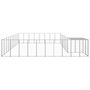 Voir la diapositive 3 : VIDAXL Chenil Argente 25,41 m^2 Acier