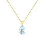 Voir la diapositive 1 : L'ATELIER D'AZUR Collier - Pendentif Or 18 Carats 750/000 Jaune Topaze Bleue Goutte - Femme