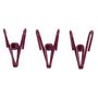 Voir la diapositive 2 : Paris Prix Lot de 9 Pinces  Ferme Sachet  10cm Gris